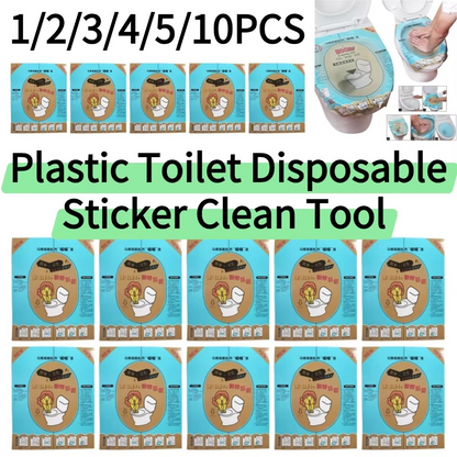 Disposable Toilet Plunger Film – Adhesive Clog Remover Sticker for Easy Toilet Unclogging, Mess-Free Drain Cleaning and Bathroom Maintenance