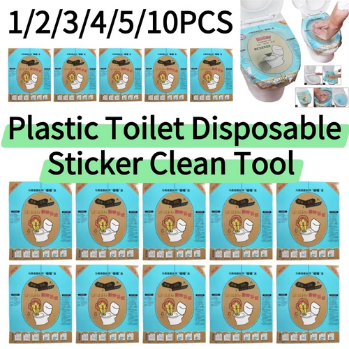 Disposable Toilet Plunger Film – Adhesive Clog Remover Sticker for Easy Toilet Unclogging, Mess-Free Drain Cleaning and Bathroom Maintenance
