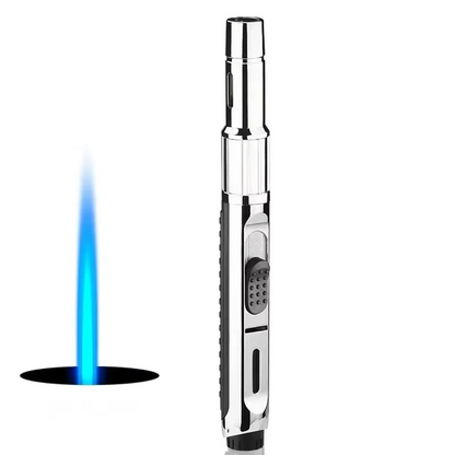 High-Temperature Butane Torch – 1800°C Windproof Jet Flame Lighter with Adjustable Powerful Blue Flame for Outdoor, Cooking and Workshop Use