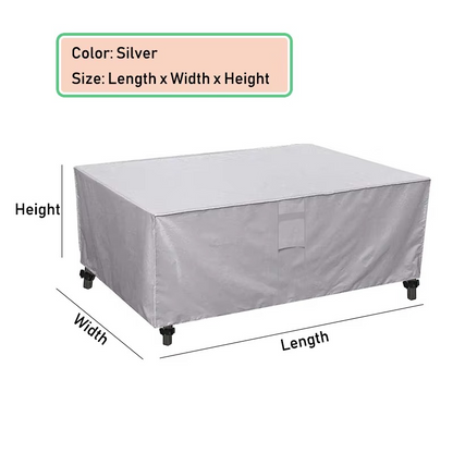 Heavy-Duty Outdoor Furniture Cover – Waterproof, Windproof & UV-Resistant Patio Cover for Sofas, Tables and Chairs, Protection Against Rain and Snow