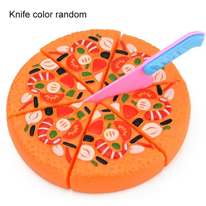 Kids Pretend Kitchen Food Set – Simulated Cutting Play Food Toys for Object Recognition, Role Play, Early Learning and Birthday Gifts