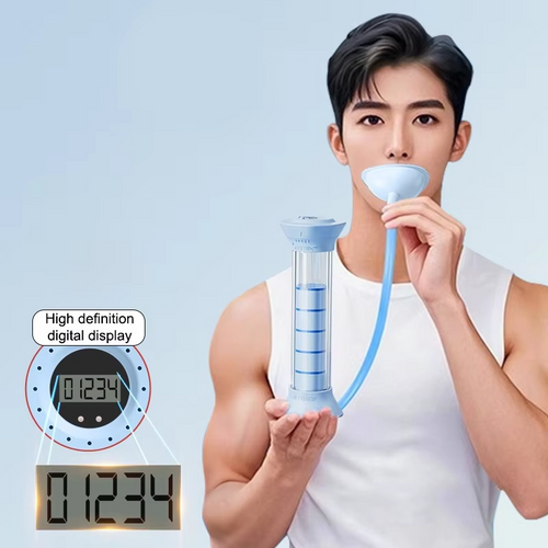Adjustable Breathing Trainer – Diaphragm Resistance Exerciser for Lung Capacity, Core Strength, Respiratory Fitness and Facial Muscle Training