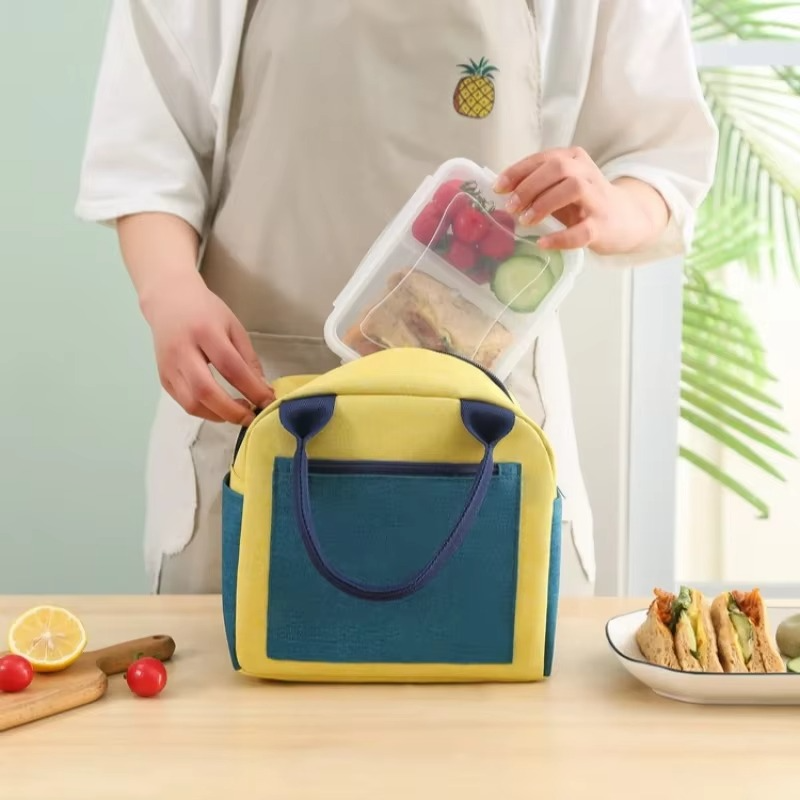 Portable Insulated Lunch Bag – Large Capacity Thermal Lunch Tote with Leak-Resistant Design for Work, School, Picnic, Travel and Food Storage