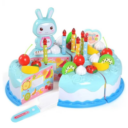Kids Pretend Kitchen Food Set – Simulated Cutting Play Food Toys for Object Recognition, Role Play, Early Learning and Birthday Gifts