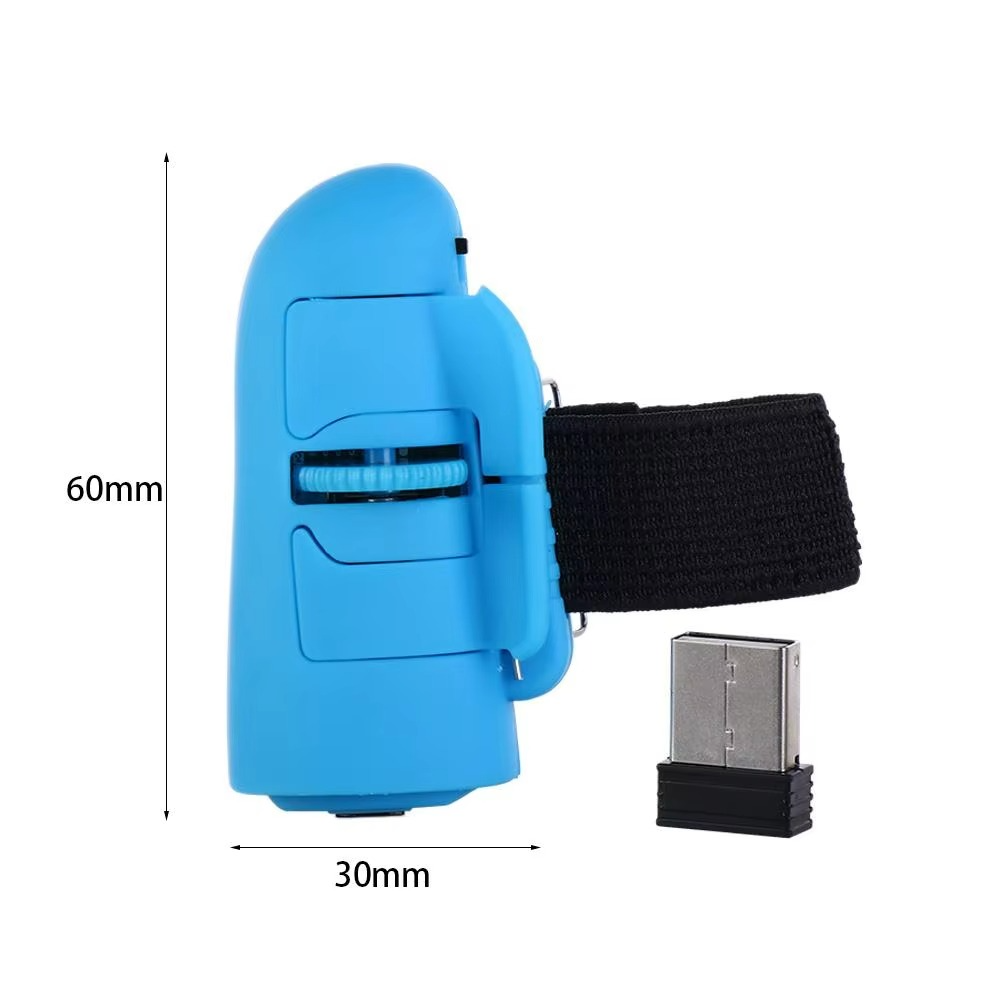 Wireless Finger Ring Mouse – 2.4GHz 1600 DPI Mini Optical Ring Mouse for Laptop, Tablet, PC, Presentations, Travel and Remote Control
