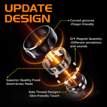 Portable Magnetic Fidget Ring – Spinner Sensory Toy for Stress Relief, Focus, Calming, EDC and Everyday Fingertip Play