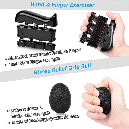 Adjustable Hand Grip Strengthener – 5–60kg Resistance Hand Exerciser for Grip Strength, Wrist Training, Finger Rehabilitation and Forearm Muscle Fitness