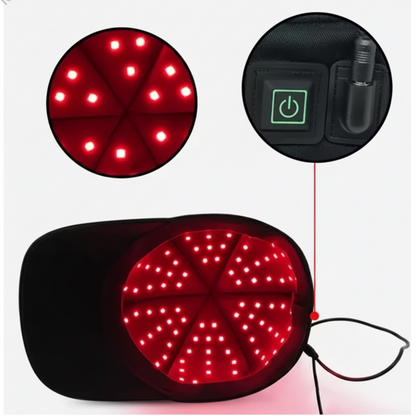 LED Red Light Therapy Hair Cap – 96/108 LED Scalp Care Cap with 3 Adjustable Modes for Hair Growth Support and At-Home Treatment