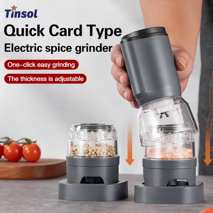 Multifunctional Electric Spice Grinder – Adjustable Coarseness Grinder for Sichuan Pepper, Sea Salt, Peppercorns and Everyday Kitchen Seasoning