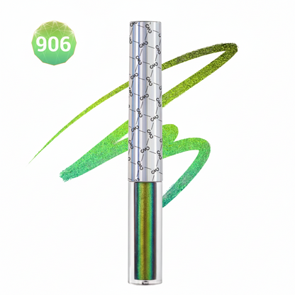 Duochrome Glitter Liquid Eyeliner – Waterproof Smudge-Proof Eye Liner with Ultra-Fine Tip for Long-Lasting Shimmer Makeup