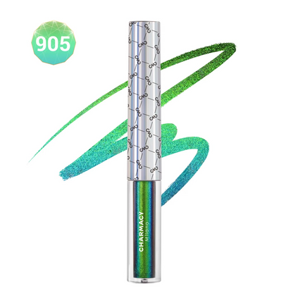 Duochrome Glitter Liquid Eyeliner – Waterproof Smudge-Proof Eye Liner with Ultra-Fine Tip for Long-Lasting Shimmer Makeup