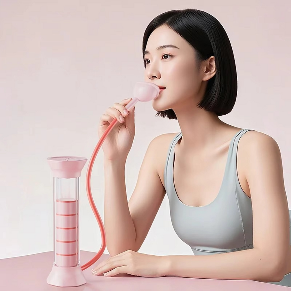 Adjustable Breathing Trainer – Diaphragm Resistance Exerciser for Lung Capacity, Core Strength, Respiratory Fitness and Facial Muscle Training