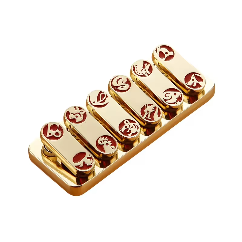 Magnetic Slider Fidget Toy – Metal Push Card Mini Sensory Fingertip Toy with Click Sound for Stress Relief, Focus, EDC and Office Desk Use