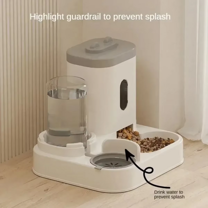 Automatic Pet Feeder & Water Dispenser – Large-Capacity Food Storage Bowl with Water Fountain for Dogs, Cats and Puppies