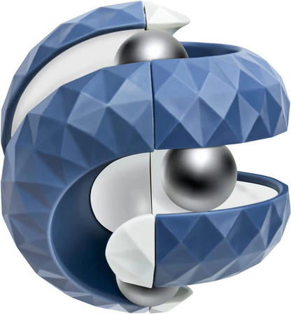 Track Ball Sensory Fidget Cube – Infinite Flip Decompression Toy with Rolling Ball for Stress Relief, Focus, Finger Play and Sensory Stimulation