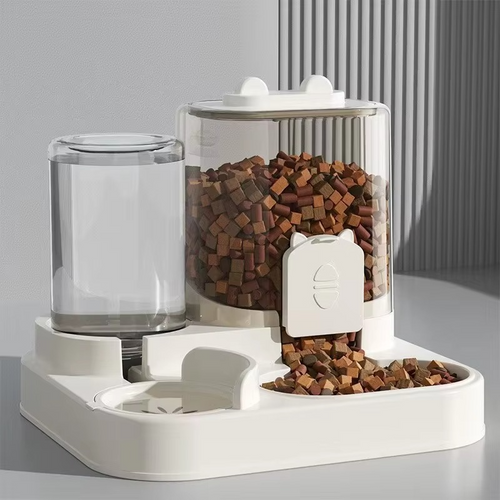 Automatic Pet Feeder & Water Dispenser – Large-Capacity Food Storage Bowl with Water Fountain for Dogs, Cats and Puppies