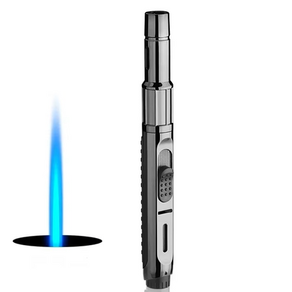 High-Temperature Butane Torch – 1800°C Windproof Jet Flame Lighter with Adjustable Powerful Blue Flame for Outdoor, Cooking and Workshop Use
