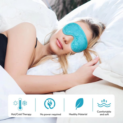 Reusable Cooling Eye Mask – Cold Therapy Gel Eye Pack for Puffy Eyes, Migraine Relief, Eye Fatigue, Relaxation and Soothing Comfort