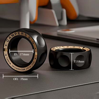 Portable Magnetic Fidget Ring – Spinner Sensory Toy for Stress Relief, Focus, Calming, EDC and Everyday Fingertip Play