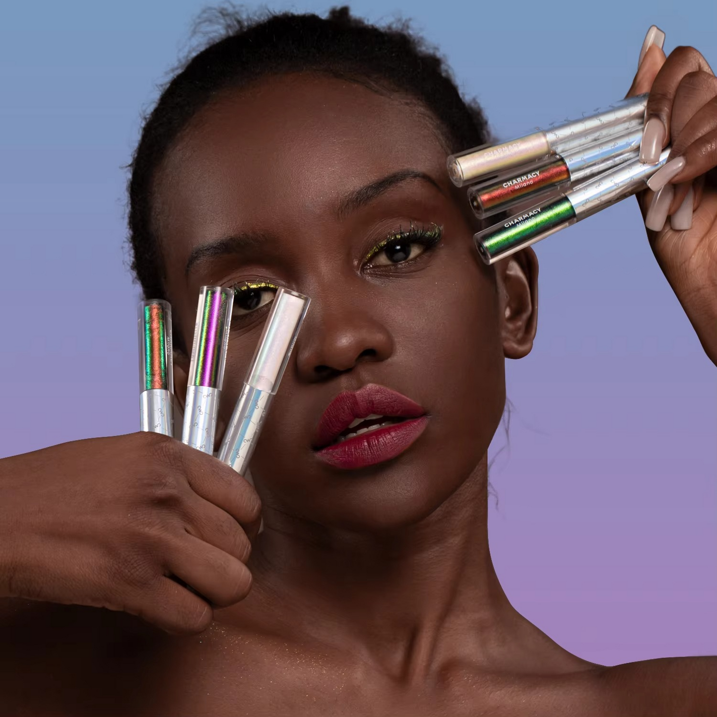 Duochrome Glitter Liquid Eyeliner – Waterproof Smudge-Proof Eye Liner with Ultra-Fine Tip for Long-Lasting Shimmer Makeup