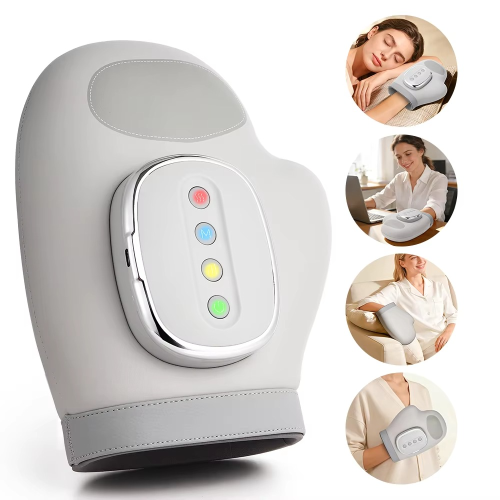 Electric Hand Massager – Air Compression Massage Glove with Kneading Pressure for Fingers, Thumb, Palm and Hand Relaxation