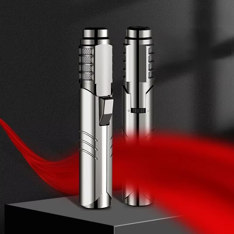 High-Temperature Butane Torch – 1800°C Windproof Jet Flame Lighter with Adjustable Powerful Blue Flame for Outdoor, Cooking and Workshop Use