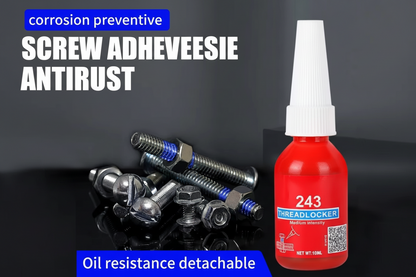 Thread Locking Adhesive – 50ml Quick-Cure Anaerobic Screw Glue with Corrosion-Resistant Anti-Loosening Formula for Nuts, Bolts and Fasteners