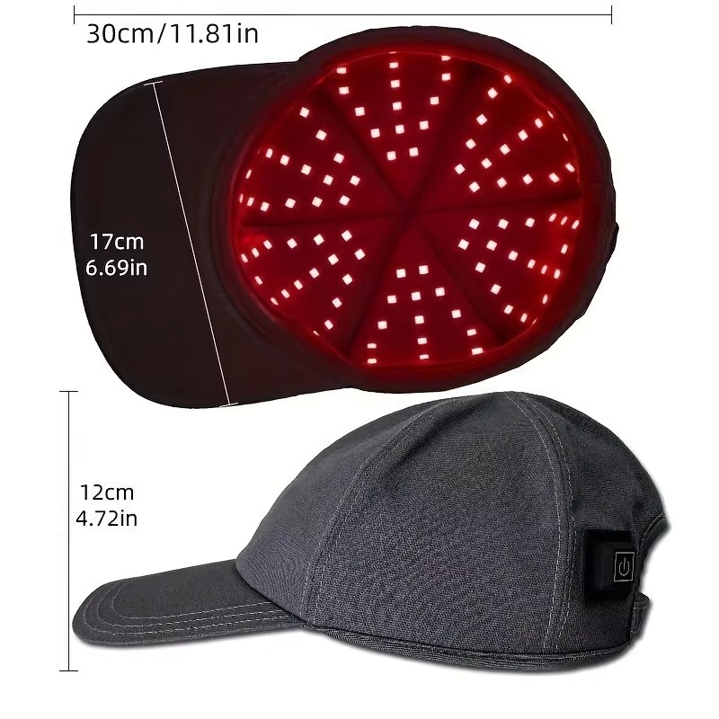 LED Red Light Therapy Hair Cap – 96/108 LED Scalp Care Cap with 3 Adjustable Modes for Hair Growth Support and At-Home Treatment