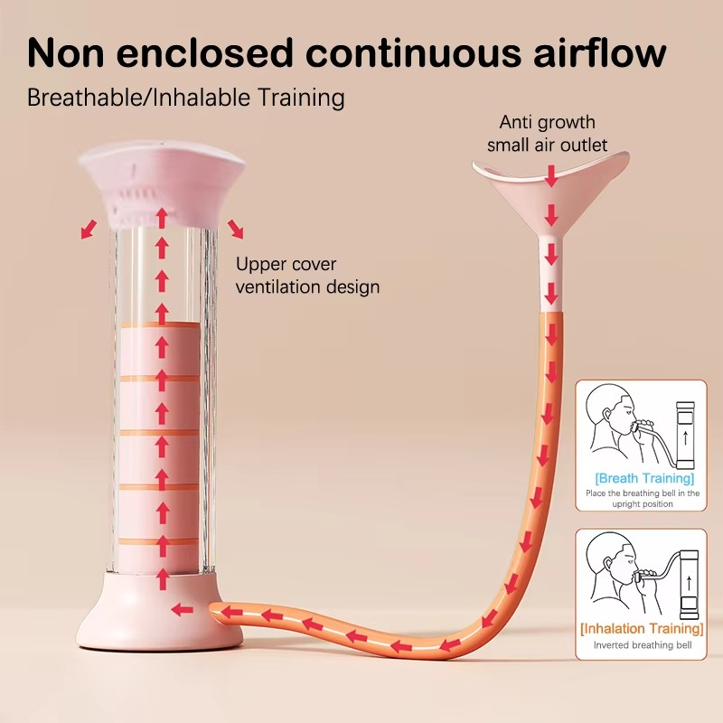 Adjustable Breathing Trainer – Diaphragm Resistance Exerciser for Lung Capacity, Core Strength, Respiratory Fitness and Facial Muscle Training