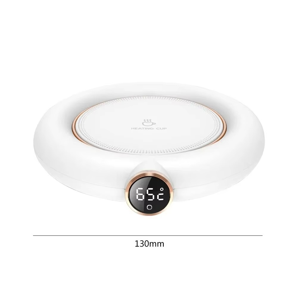 USB Cup Warmer – 3-Level Adjustable Heating Coaster with Digital Display, Temperature Control and Timer for Coffee, Tea and Milk