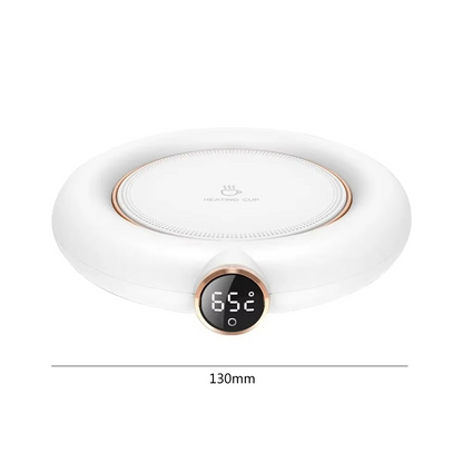 USB Cup Warmer – 3-Level Adjustable Heating Coaster with Digital Display, Temperature Control and Timer for Coffee, Tea and Milk