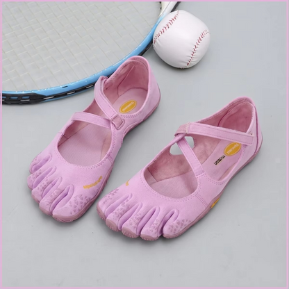 Women’s Five-Toe Barefoot Shoes – Minimalist Flats with Loop Strap and Quick-Dry Design for Hiking, Yoga, Gym, Water Activities and Casual Wear