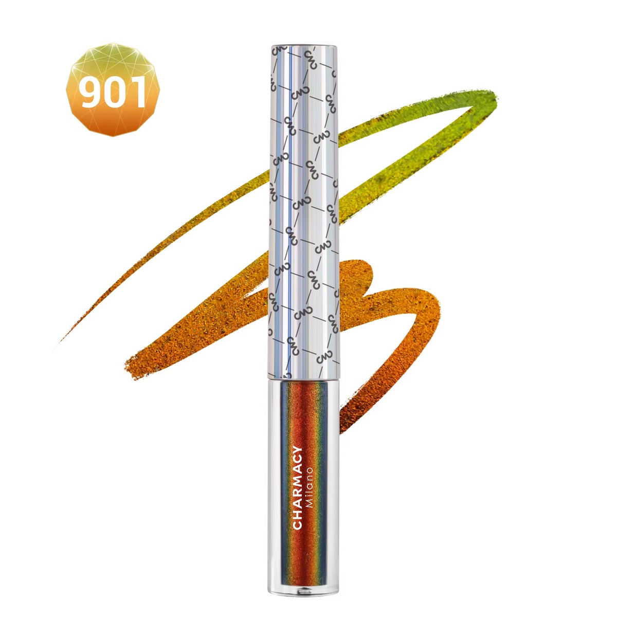 Duochrome Glitter Liquid Eyeliner – Waterproof Smudge-Proof Eye Liner with Ultra-Fine Tip for Long-Lasting Shimmer Makeup