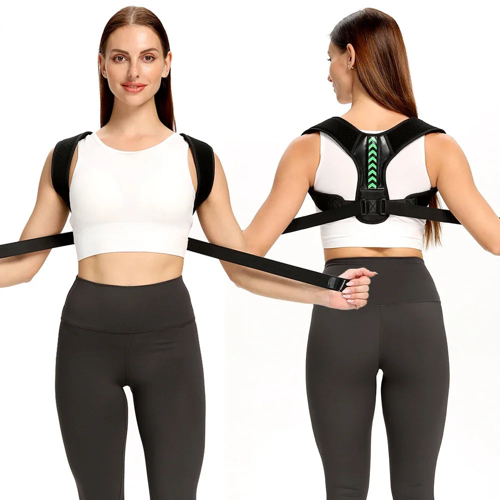 Adjustable Posture Corrector Belt – Upper Back, Shoulder and Clavicle Support Brace for Spine Alignment, Neck Relief and Everyday Posture Improvement