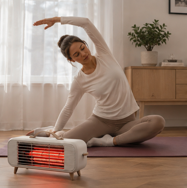 Smart Infrared Space Heater – Intelligent Thermostat Electric Fan Heater for Fast Efficient Home and Office Heating