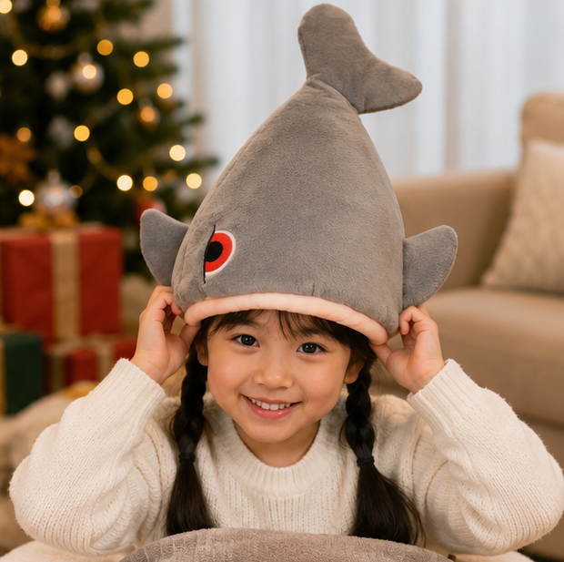 Soft Kawaii Plush Christmas Hat Toy – Electric Light-Up Moving Plush Doll with Animated Motion for Holiday Decor, Kids Gifts and Festive Christmas Fun