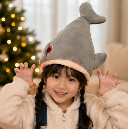 Soft Kawaii Plush Christmas Hat Toy – Electric Light-Up Moving Plush Doll with Animated Motion for Holiday Decor, Kids Gifts and Festive Christmas Fun