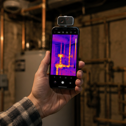 Thermal Imaging Camera – Portable 192x192 Infrared Thermal Scanner for Android iPhone Electronics Inspection and Repair