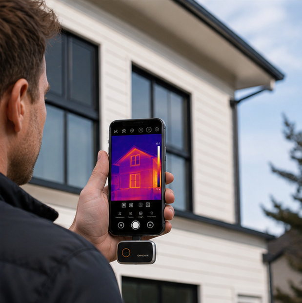 Thermal Imaging Camera – Portable 192x192 Infrared Thermal Scanner for Android iPhone Electronics Inspection and Repair