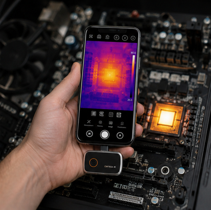Thermal Imaging Camera – Portable 192x192 Infrared Thermal Scanner for Android iPhone Electronics Inspection and Repair