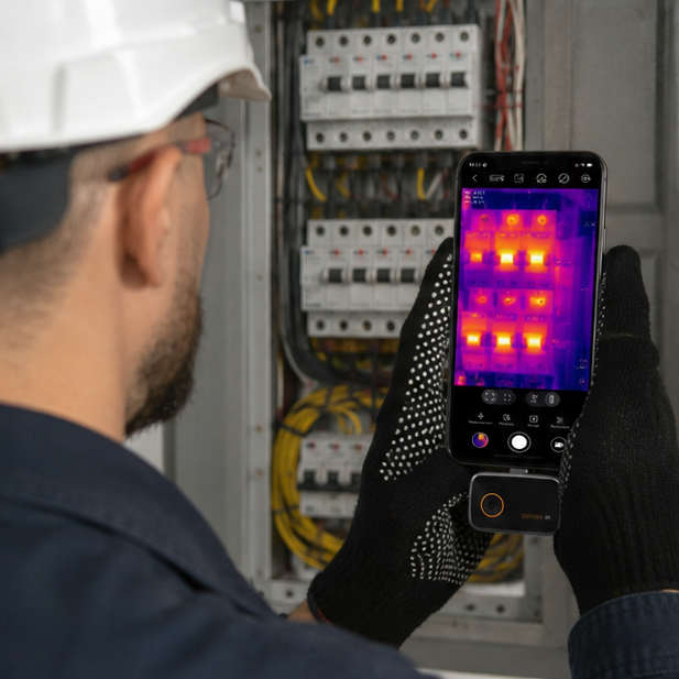 Thermal Imaging Camera – Portable 192x192 Infrared Thermal Scanner for Android iPhone Electronics Inspection and Repair