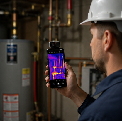 Thermal Imaging Camera – Portable 192x192 Infrared Thermal Scanner for Android iPhone Electronics Inspection and Repair