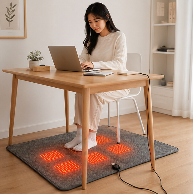 USB Heated Mattress Pad - Portable Washable Electric Heating Mat for Bedroom, Office and Outdoor Use