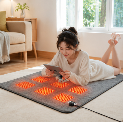 USB Heated Mattress Pad - Portable Washable Electric Heating Mat for Bedroom, Office and Outdoor Use