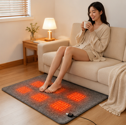 USB Heated Mattress Pad - Portable Washable Electric Heating Mat for Bedroom, Office and Outdoor Use