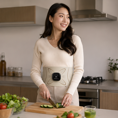 Waist Massager Belt - Electric Body Shaping Slimming Belt with Microcurrent Heating and Muscle Relaxation Technology