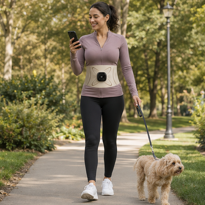 Waist Massager Belt - Electric Body Shaping Slimming Belt with Microcurrent Heating and Muscle Relaxation Technology