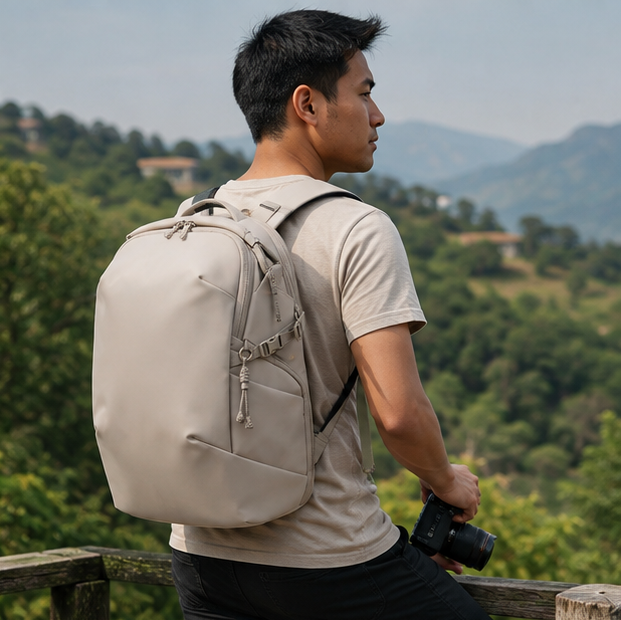Waterproof Camera Backpack – DSLR Drone Travel Bag with Laptop Storage and Tripod Holder