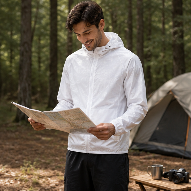 Waterproof Hiking Jacket - Lightweight Windproof Outdoor Raincoat for Men and Women, Camping, Climbing and Travel Adventures