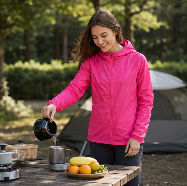 Waterproof Hiking Jacket - Lightweight Windproof Outdoor Raincoat for Men and Women, Camping, Climbing and Travel Adventures